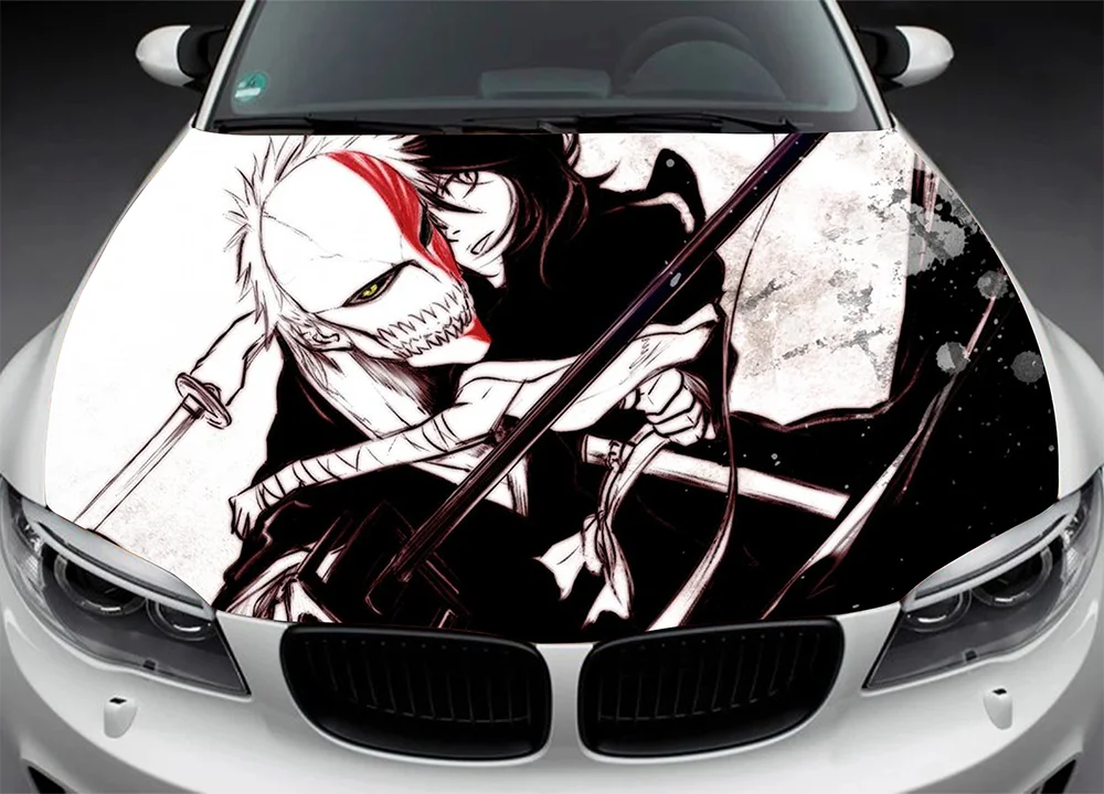 

Japanese Anime Car Decoration Modification Sticker Car Head Car Sticker Car Painting Taoist Samurai Packaging Hood General Size