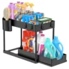 2 Tier Sliding Drawer Under Sink Storage Organizer Shelf Multipurpose Holder Rack For Kitchen Cabinet Bathroom Home Accessories 1