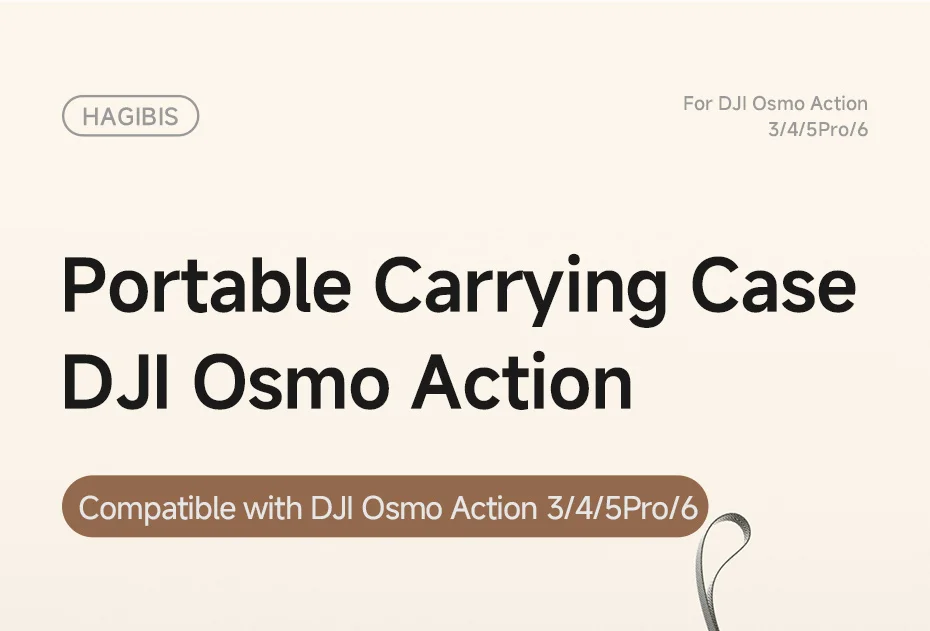 Hagibis Portable Carrying Case for DJI Osmo Action 3/4/5 Pro/6