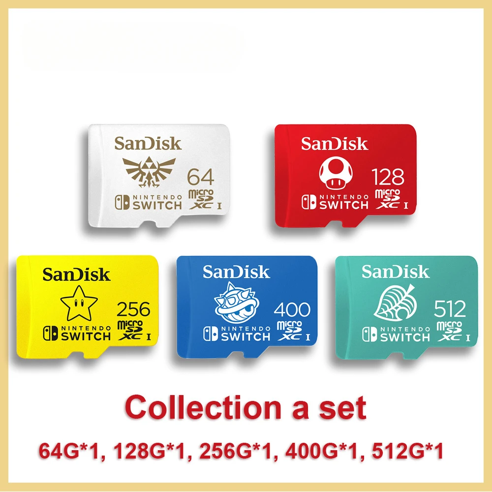 SANDISK NINTENDO SWITCH Memory Card micro SD SDHC 512GB 256GB 128GB 64GB  LOT