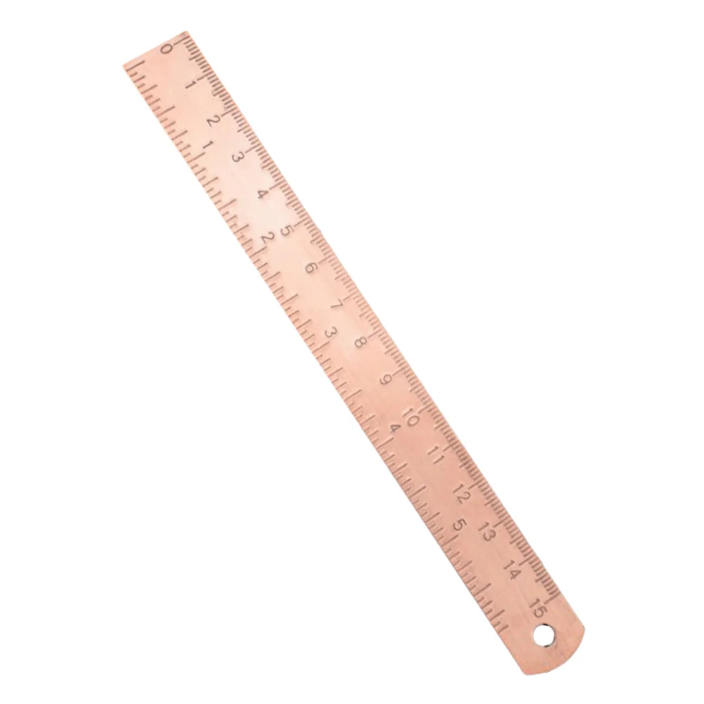 Brass Ruler Office Drawing Architecture Supply Tool Math Measuring Professional Drafting Geometry