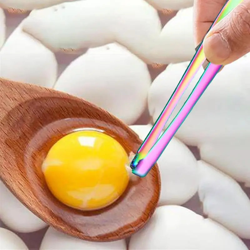 Egg Separator Egg Chalaza Removal Tool Stainless Steel et Clamp Egg Shell Remover Eggshell Fragment Removal Tong Kitchen Accessories eggshell separator egg separator