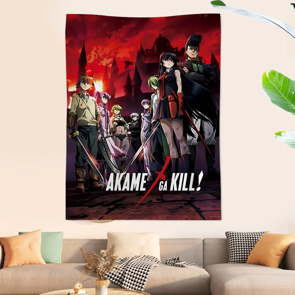 Anime Akame Ga Kill! DIY Wall Tapestry For Living Room Home Dorm