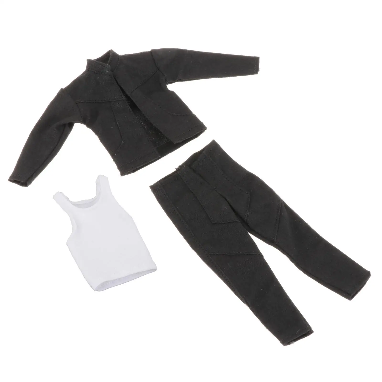 

3 шт., 1/12 масштаб, куртка, брюки, жилет, Женский костюм для платья 6 дюймов, модель куклы, мужские аксессуары для фигурок солдат