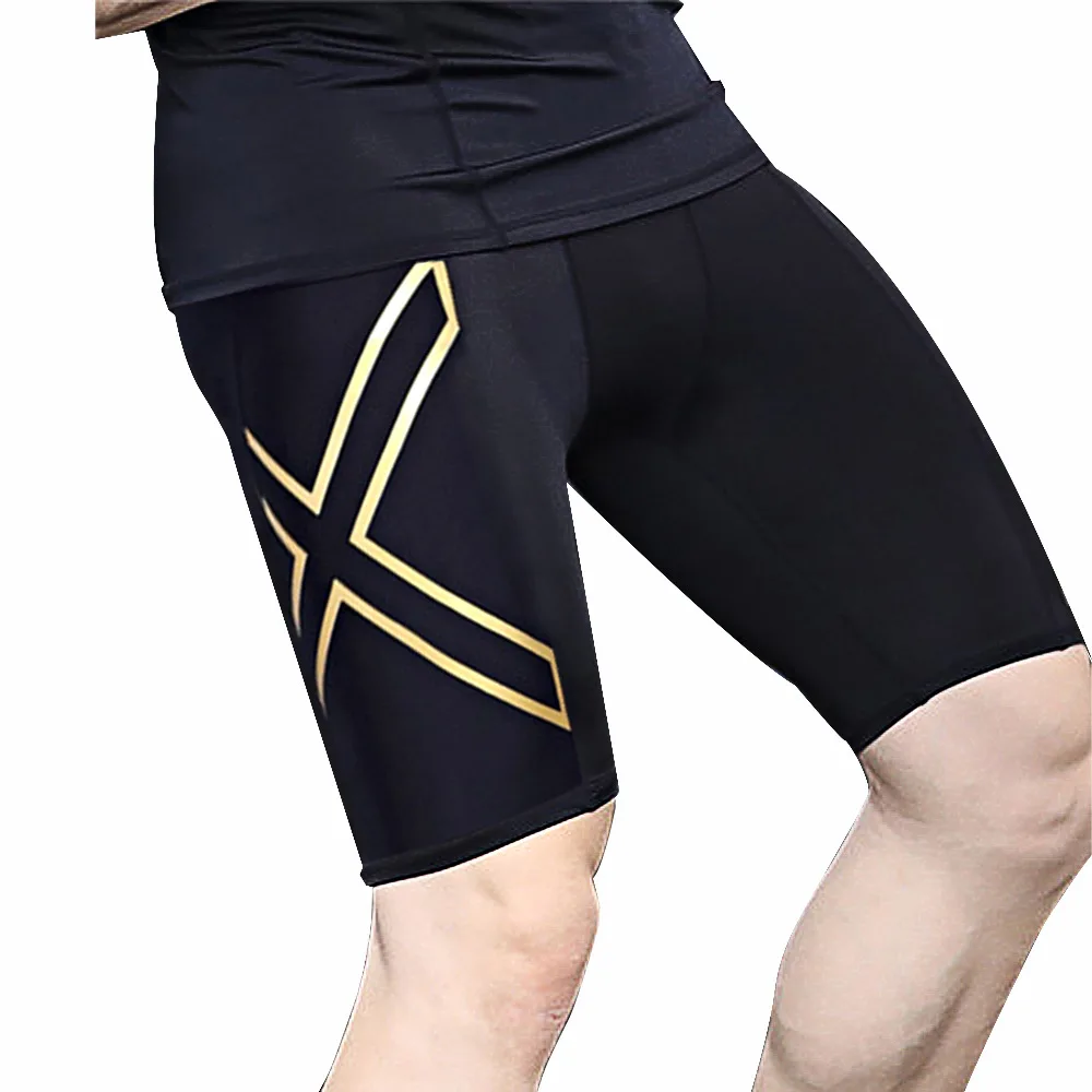 Men's Compression Tights Shorts Running Leggings Fitness Bodybuilding Men Skinny Workout Breathable Quick Dry 4