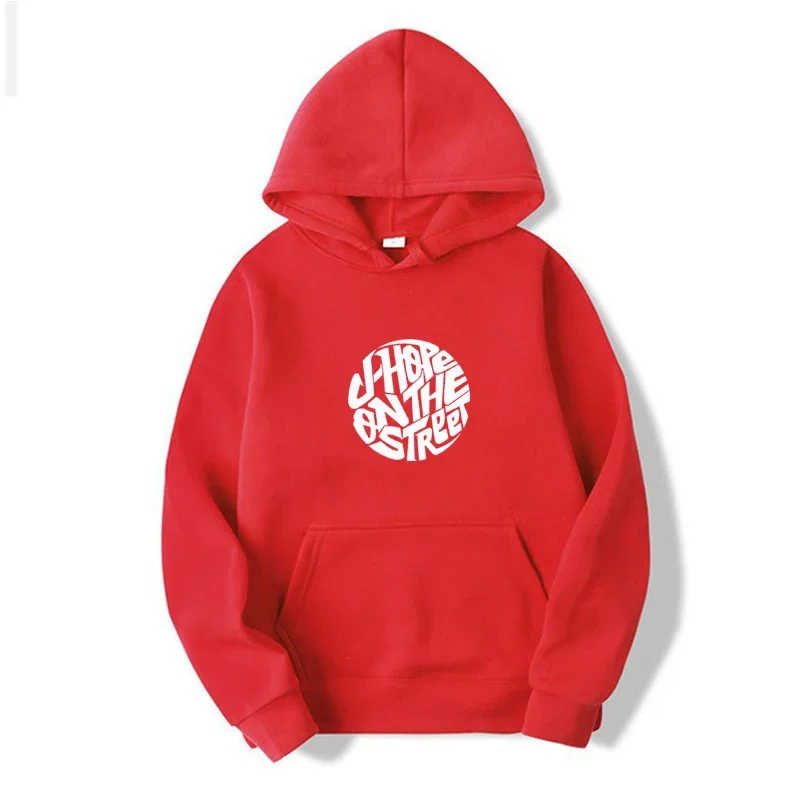 J-Hope On The Street Hoodies Fashion Kpop Letter Print Hoodie Women Autumn Loose Sweatshirt Female Streetwear Clothes 4
