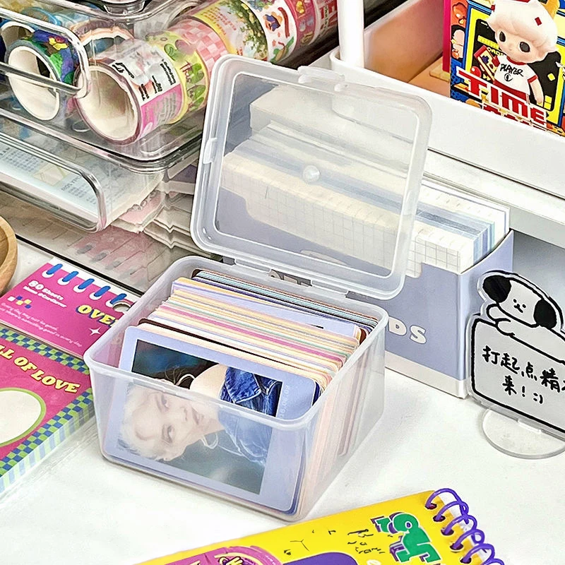 Multiple Types Kpop Idol Card Storage 3 Inch Game Star Celebrity Card Photo Storage Box Portable Case Packaging Supplies