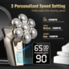 Electric Head Shaver for Bald Men 7 Blades Floating Razor Hair Trimmer USB Rechargeable LED Display Waterproof Beard Shavers 3