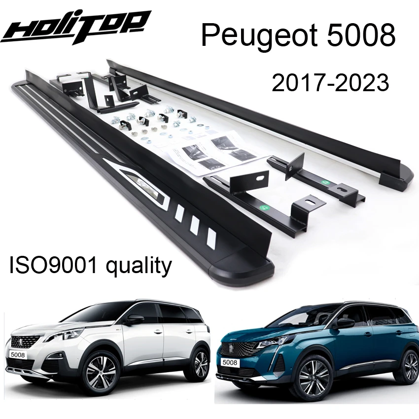 Barra de estribo lateral para Peugeot 5008 nerf, escalón, 2017, 2018, 2019, 2020, 2021, 2022, ISO9001, estilo original, novedad|Reposabrazos| - AliExpress