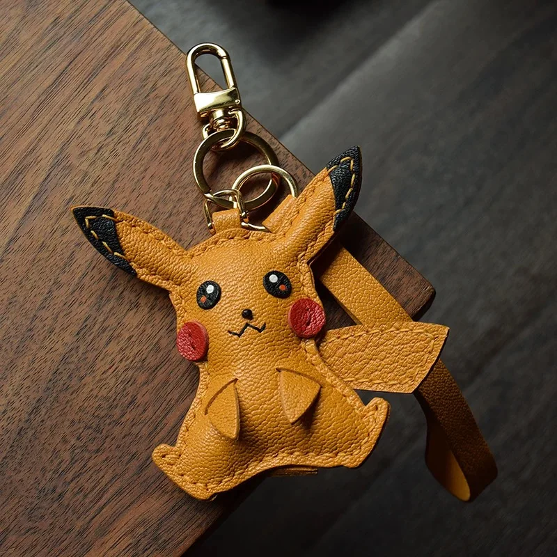 ROSHK genuine leather handmade pickup truck key bag pendant