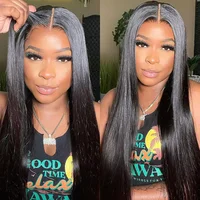 Wear Go Glueless Wig 30 34 Inch Bone Straight 13x6 HD Lace Frontal Wig Human Hair Pre plucked 7x5 Transparent HD Lace Front Wig 2