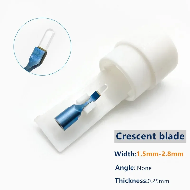 

Sapphire Crescent head tip only Eye microsurgery surgical tools ophthalmic Blade