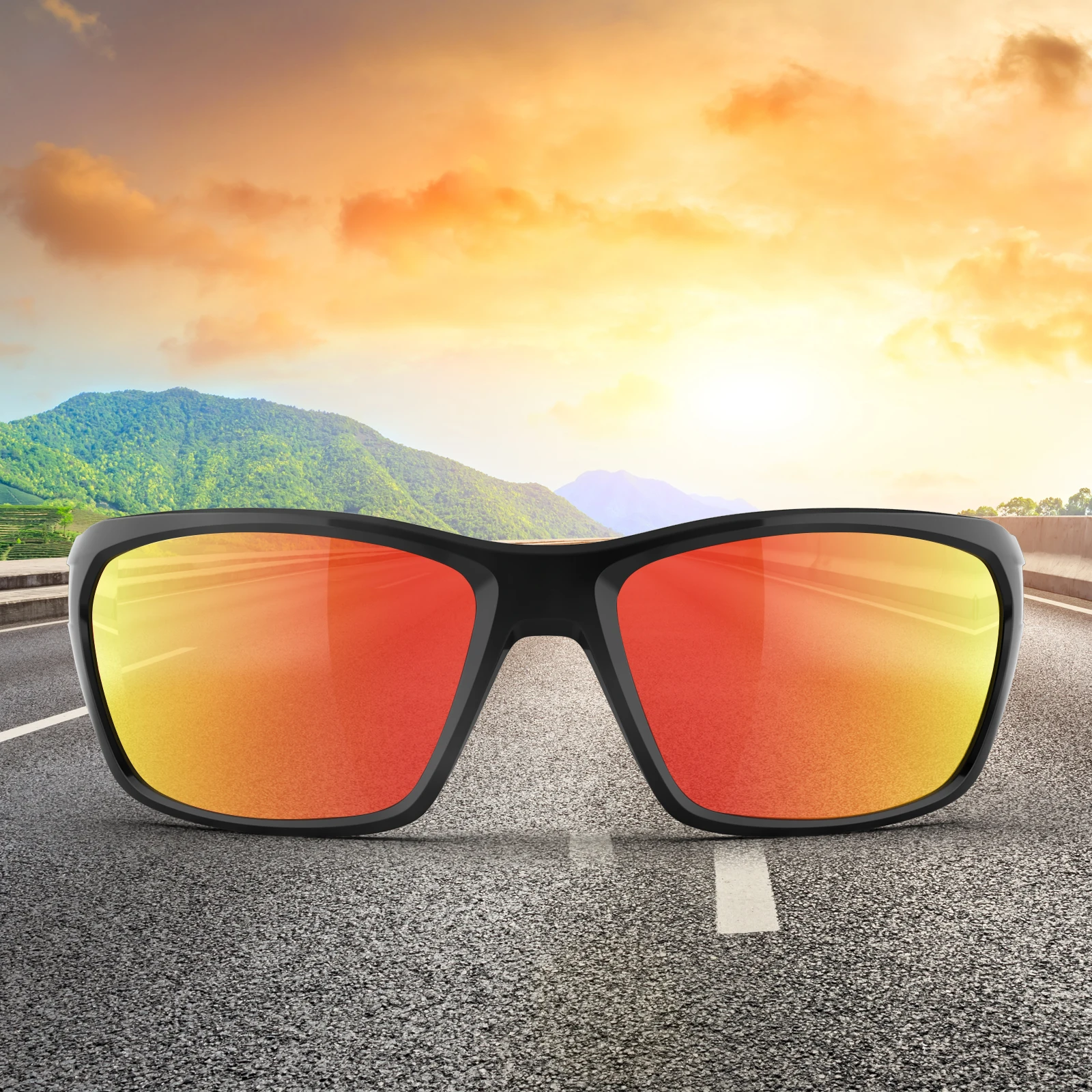 Gafas de sol deportivas polarizadas Suukaa 2023 para hombres y mujeres, para pesca, ciclismo, correr, conducir, golf, protección UV_voghion.com