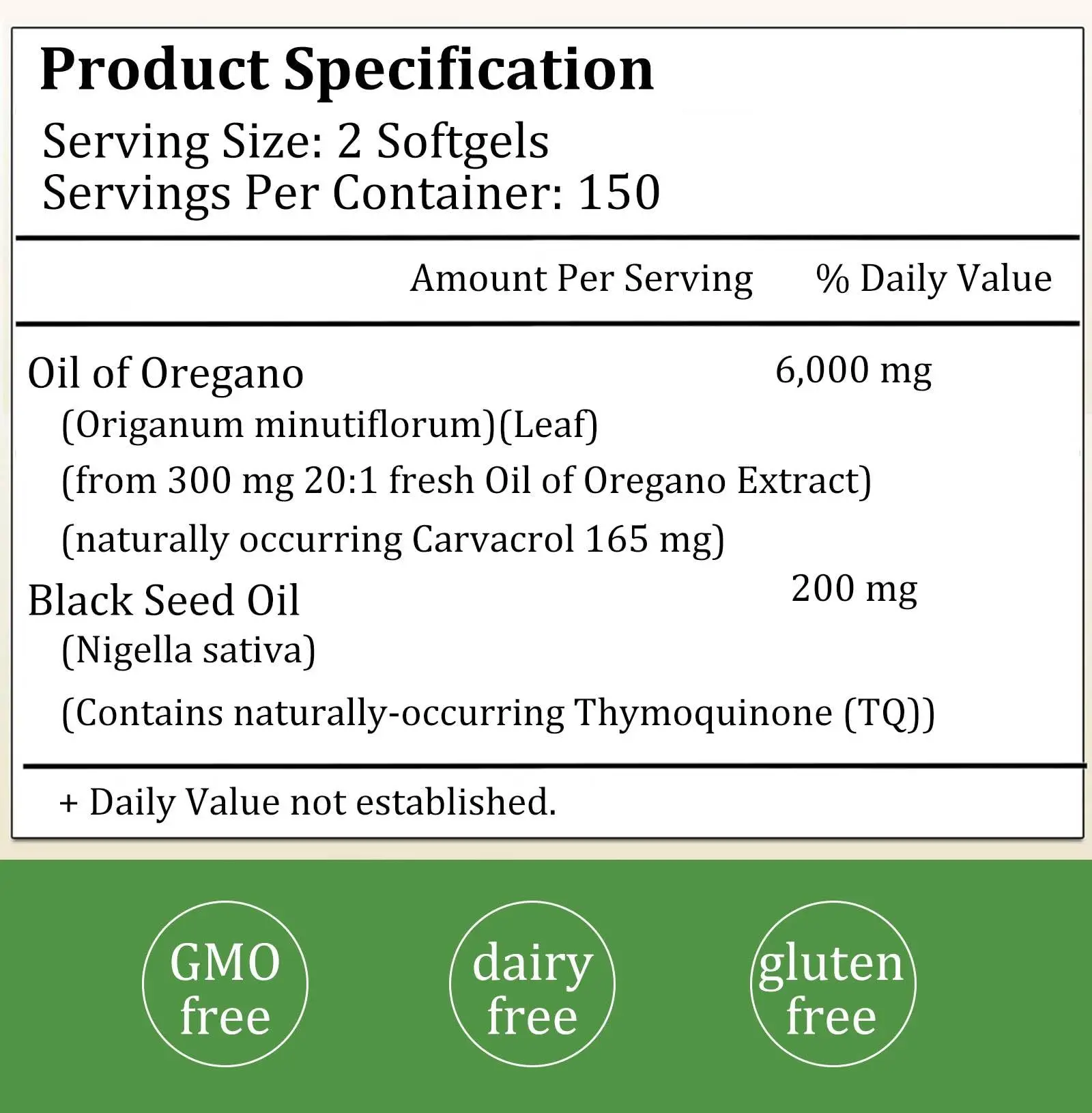 Oil of Oregano Softgels 2 in 1 6000mg Oregano Oil Supplement Capsules with Black Seed 200mg Non-GMO Gluten Free 300 Capsule organic capsules