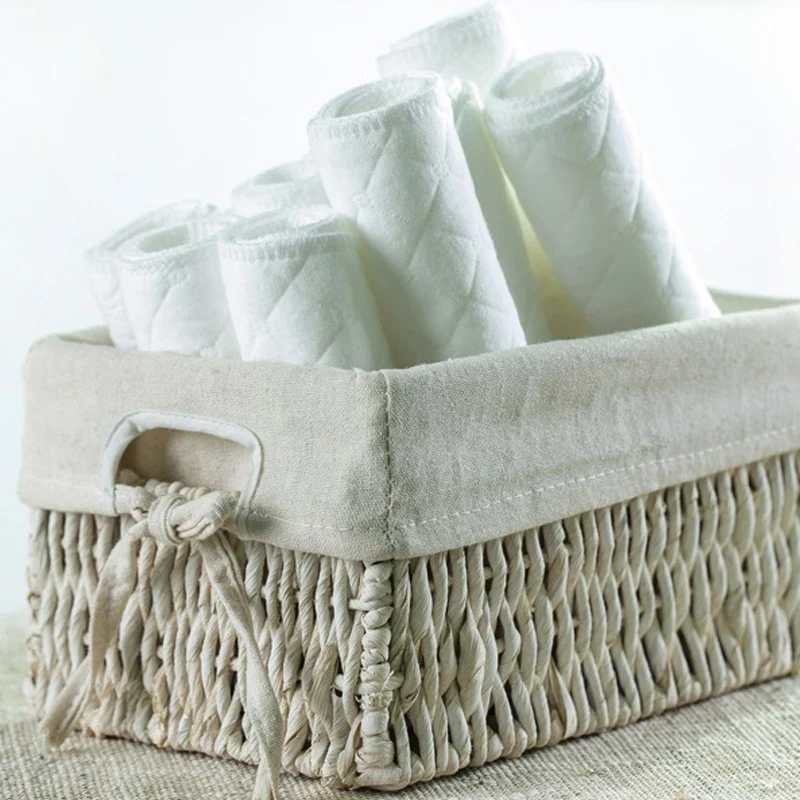 Disposable Diaper Liner Baby Nappies Reusable Baby Infant Newborn Cloth Diaper Nappy Liners Insert 3 Layers Cotton