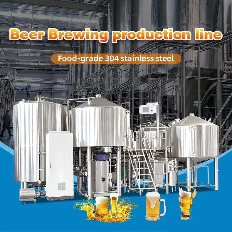 Factory Wholesale Beer Brewing Equipment Multi-Flavor Craft Beer Producing Equipment Machine