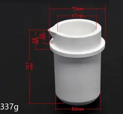 Premium Ceramic Crucible for Precious Metal Jewelry Casting and Refining (1kg)