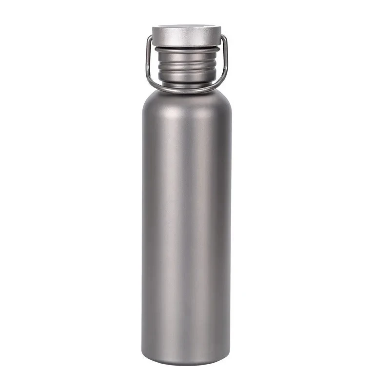 600ml 750ml Titanium Sports Water Bottle Outdoor Camping Supplies Tourism Sports Cycling Hiking Camping