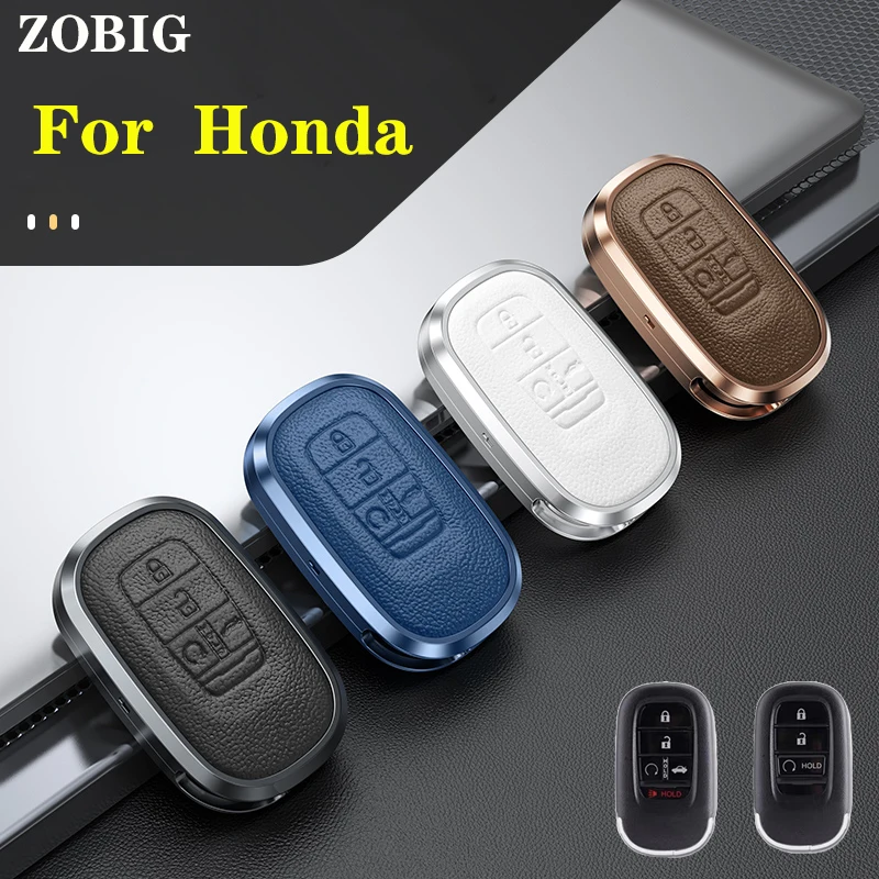ZOBIGZincalloyMetalKeyFobSkinKeylessCoverCaseKeychainKeyring