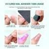 Nailpop UV Cured Nail Adhesive Tabs 10 Sheets Super Sticky & Breathable Double Sided Jelly Nail Glue Tabs for Fake Nails 240PCS 5