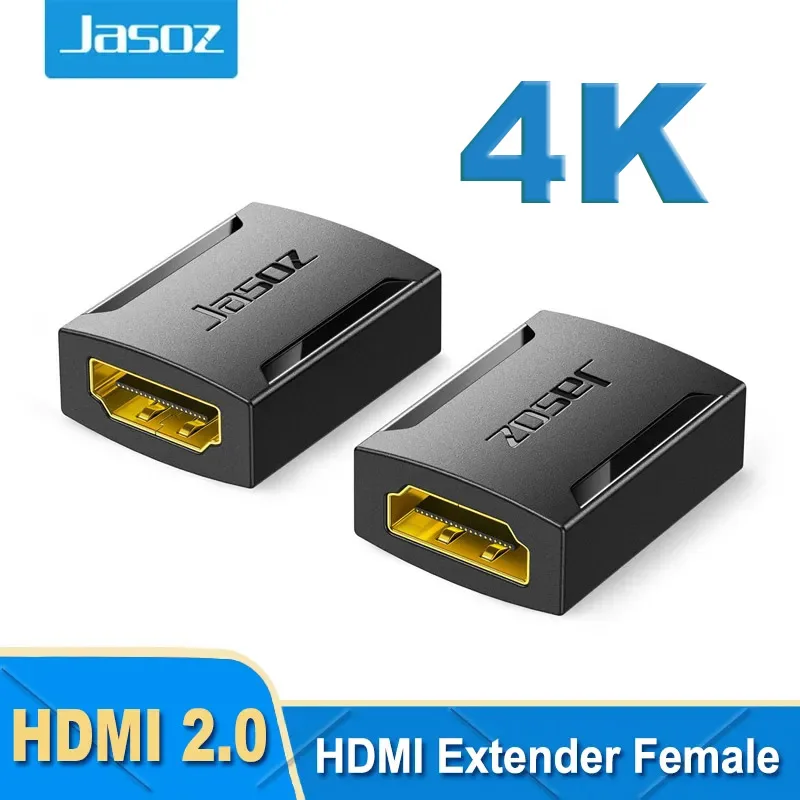 Jasoz 4K Hdmi Extender Cable Adapter Convertitore Da Femmina A Femmina Per Monitor Display Laptop Pc Ps4 Tv Cable Hdmi Extender Accoppiatore