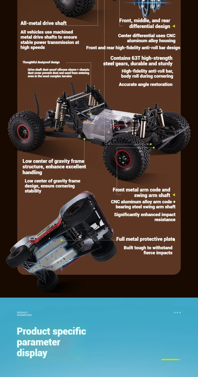 Sc016a9d481c04a28a717c741a7e3ee93z FMS RC 자동차 1/7 대형 4WD 무브러시 고속 드리프트 원격 제어 시뮬레이션 레이싱 카 짧은 트럭 SUV 남성 RC 자동차 선물