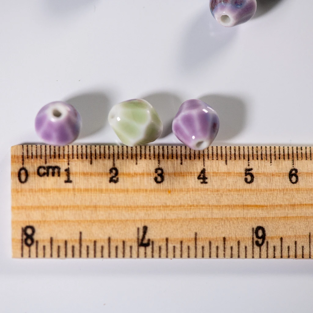 Bunte 15 mm Stern-Keramikperlen, handgefertigte Accessoires für Schmuckherstellung, DIY-Handwerk, einzigartige Perlenzubehör – Detail 1