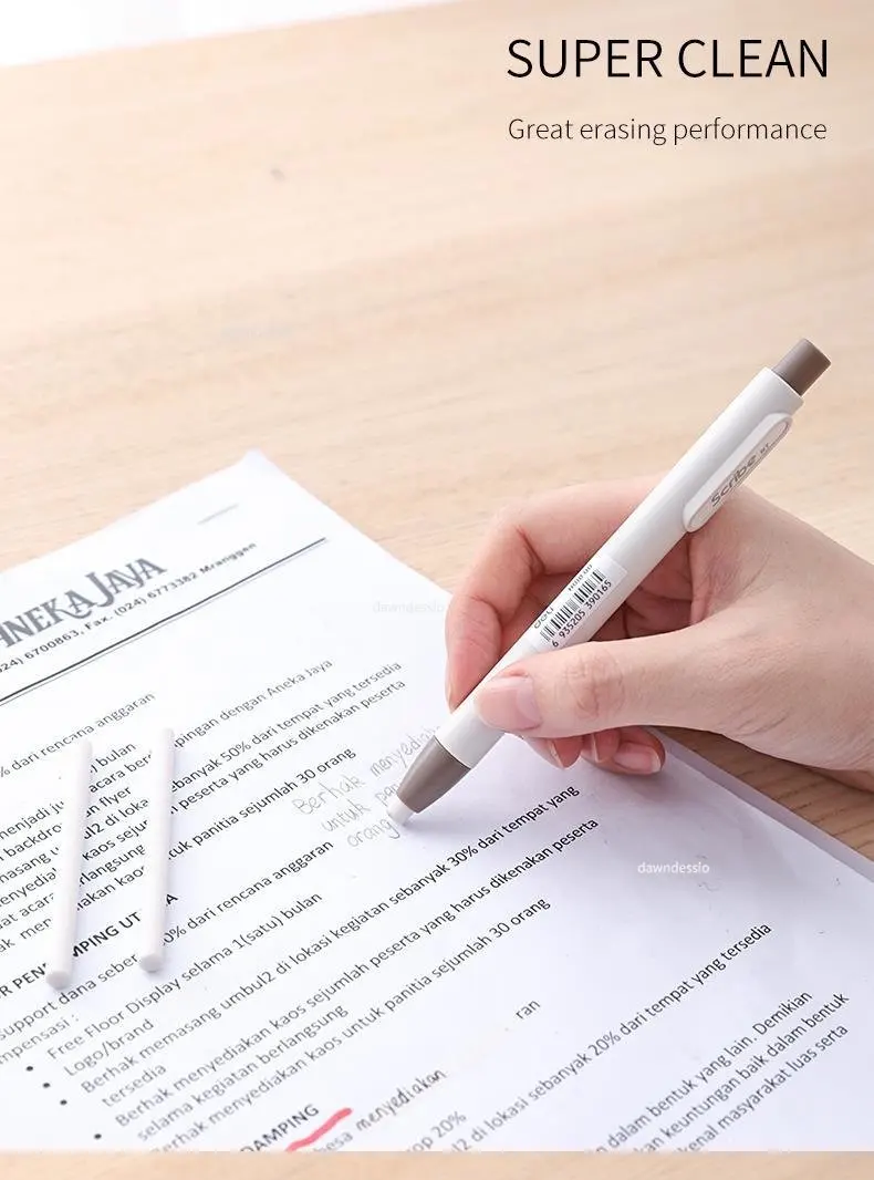 Press Retractable Pencil Eraser Correction Supplies 4 Sc016bf666a6f485ba75e574f49ba021d9