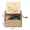 6.4* 5.2cm Mini Music Box Rotary Handle Wooden Music Box You Are My Sunshine Mechanical Musical Box Desktop Decor Birthday Gift 6
