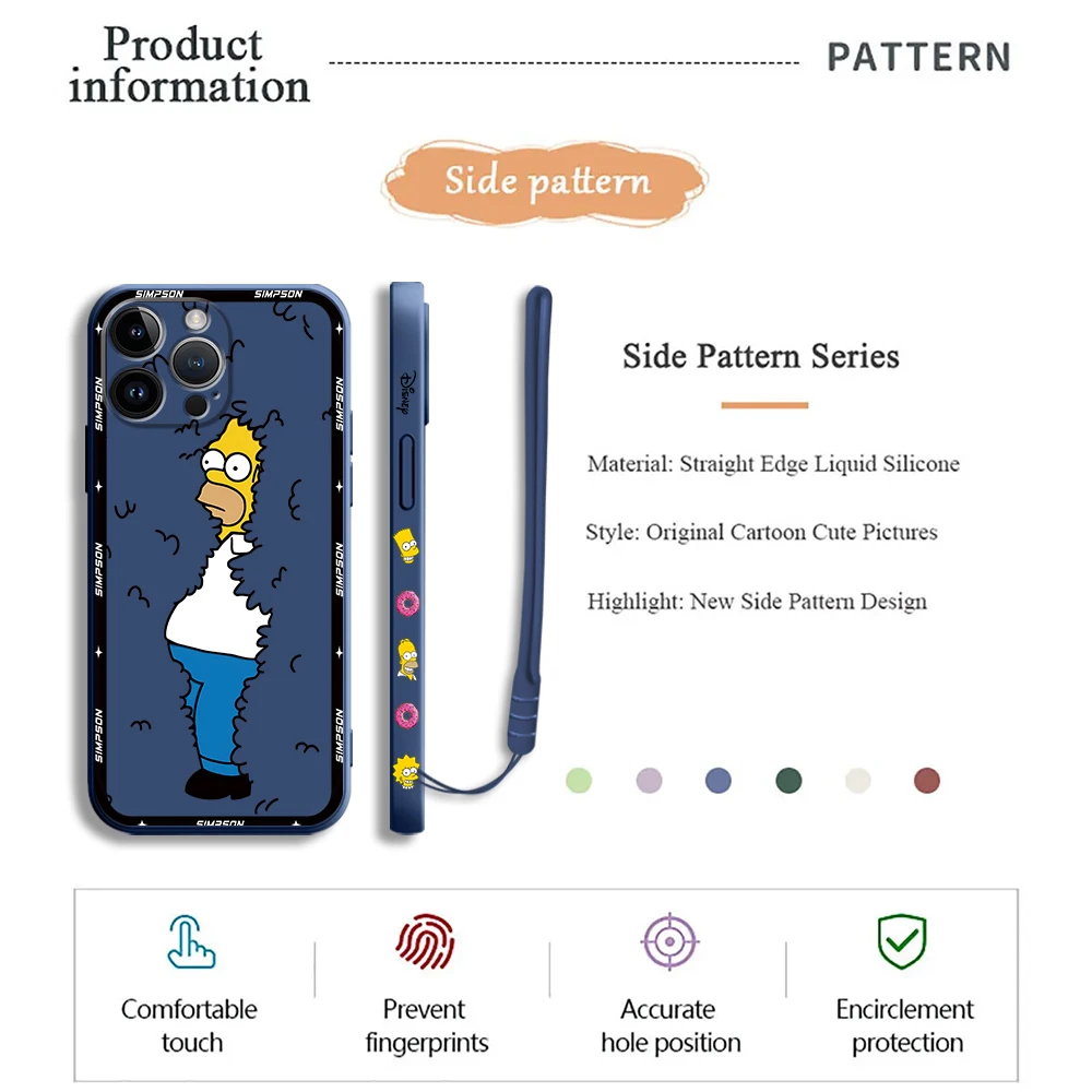 The Simpsons Soft Cover Cute Phone Case
