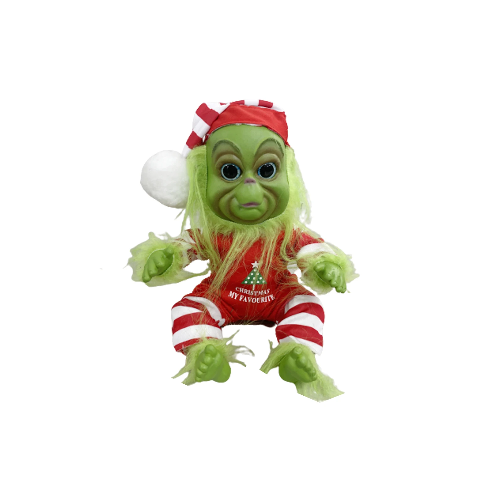 ColorBaby Peluche Navideño De El Grinch De 30 Cm Con Traje De Papá Noel – Suave Y Blandito, Ideal Para Decorar O Regalar, Licencia Oficial, A Partir De 3 Años