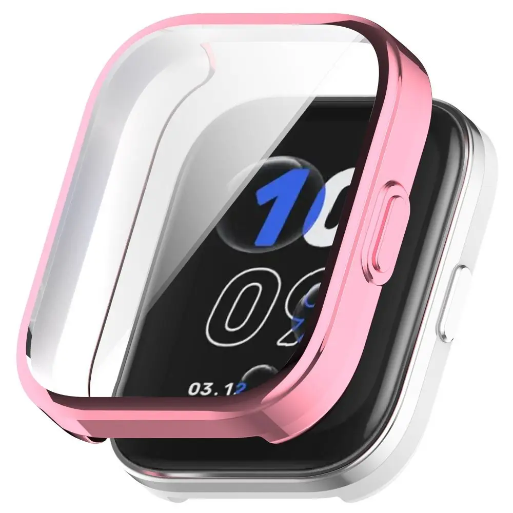 Enhanced Plating TPU Case with Anti-Scratch Screen Protector and Full Cover Bumper