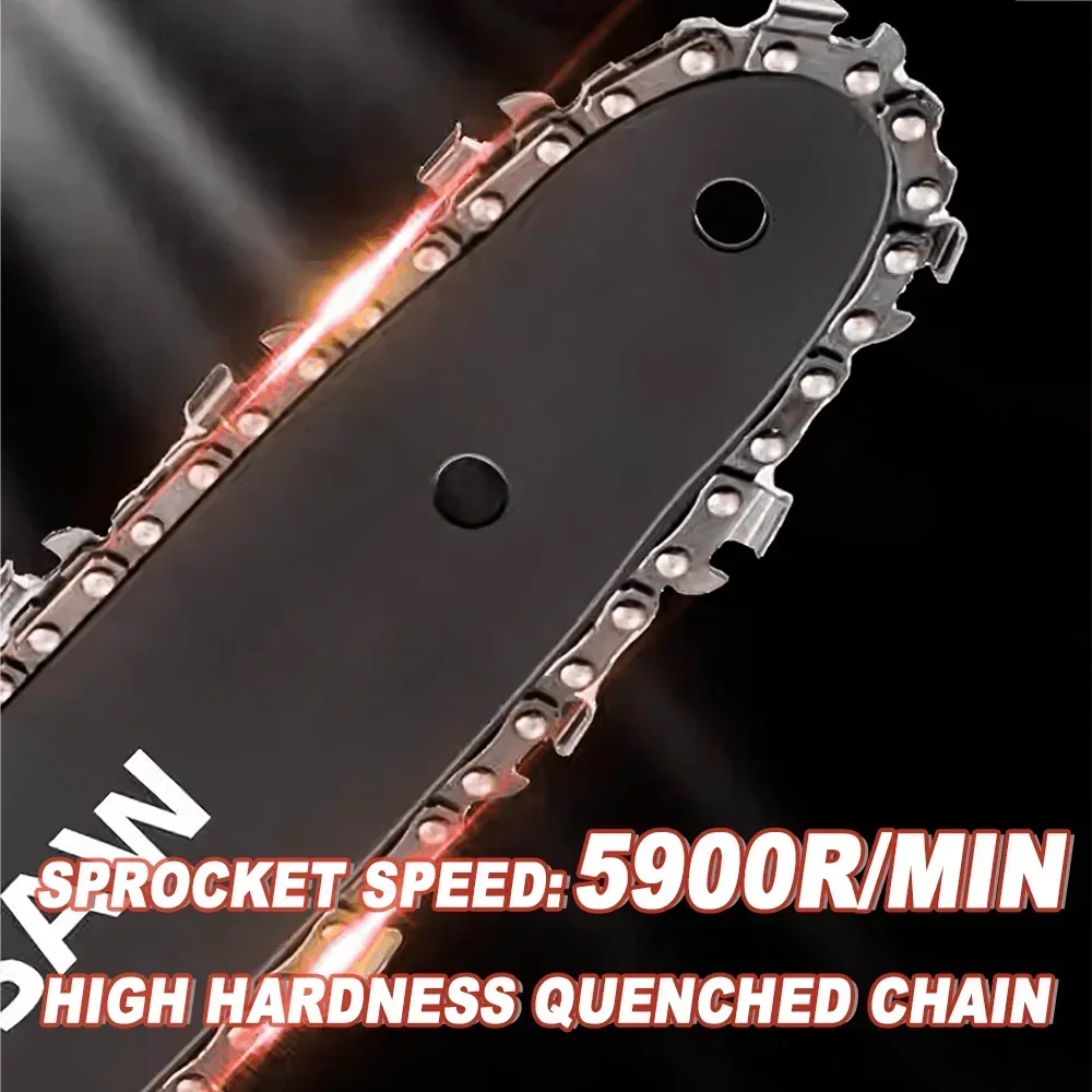 12 Inch Brushless Electric Chainsaw LED Display Cordless Saw Wood Logging Cutting Power Tools For Makita 18V Battery(No Battery) 5