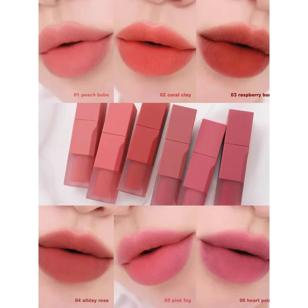 

Korea Chiffon Blur Chiffon Soft Focus Matte Velvet Lip Gloss Lip Glaze Long-lasting Waterproof Red Tint Makeup Cosmetics