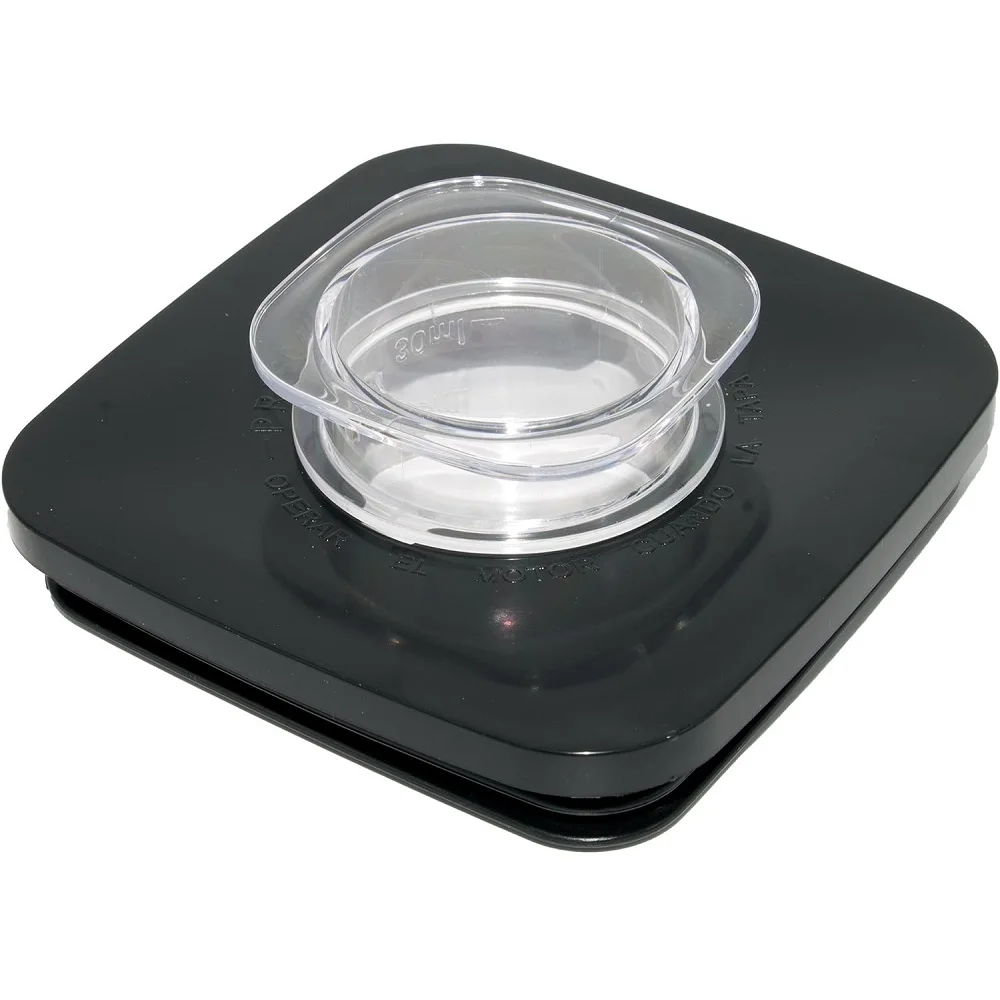 Repalcement Blender Square Lid 4665 Black Square Jar Lid and Center Cap Compatible with Oster and Osterizer Blenders 4"