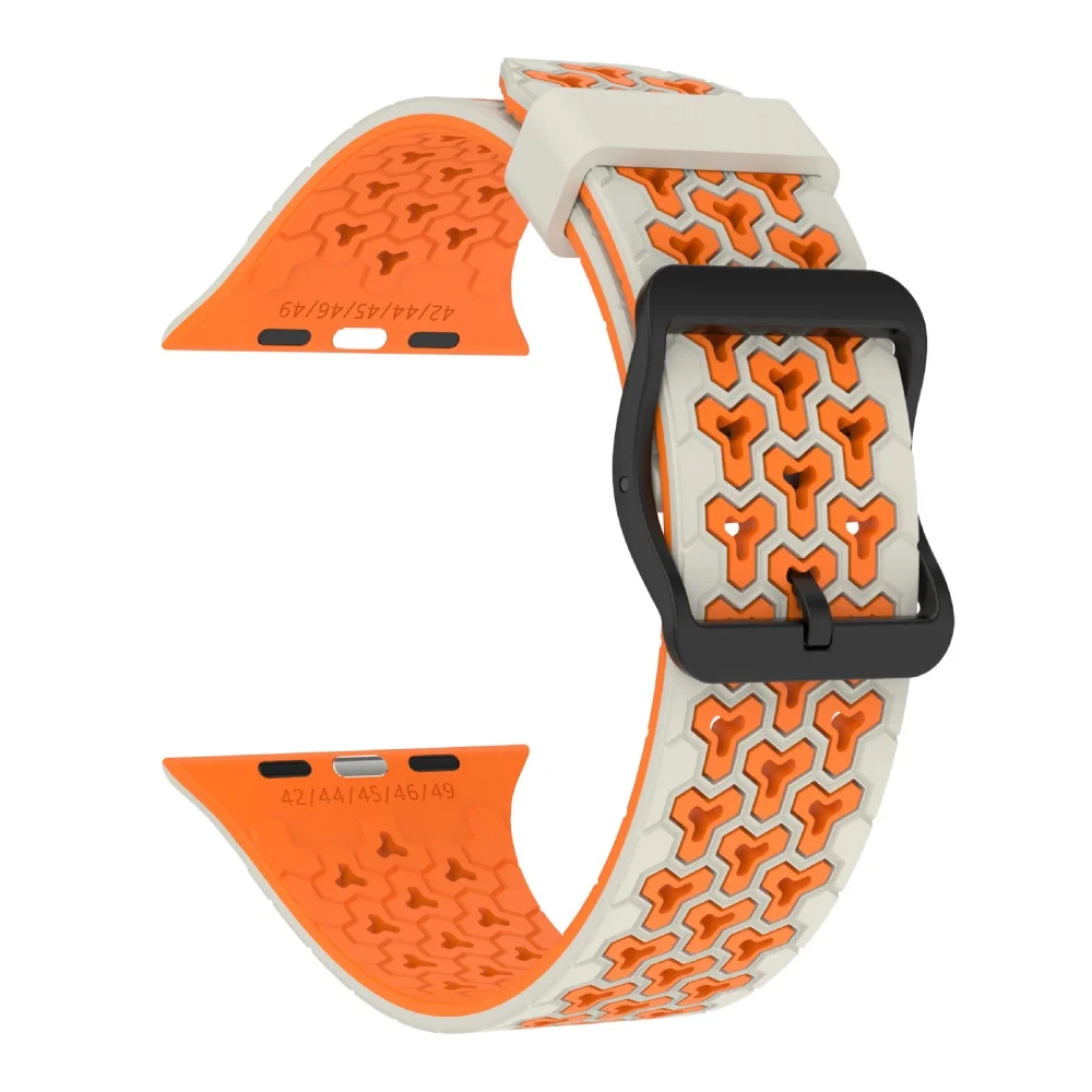 Breathable Silicone Two-Tone Adjustable Sport Band