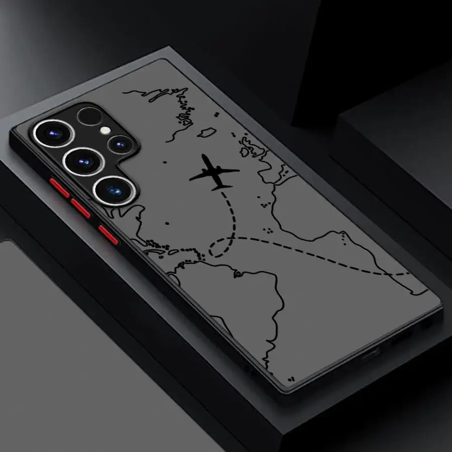 Topographic Line Airplane Design Phone Cover Case
