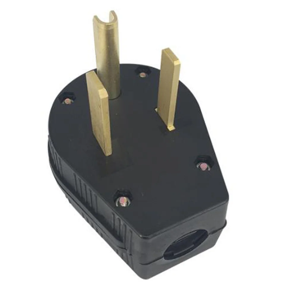 America 50A Nema L5-50P L5-50R US Tripolar Industry Plug 3 Pin Power Electric Wired Connector Magnetic Power Socket Black