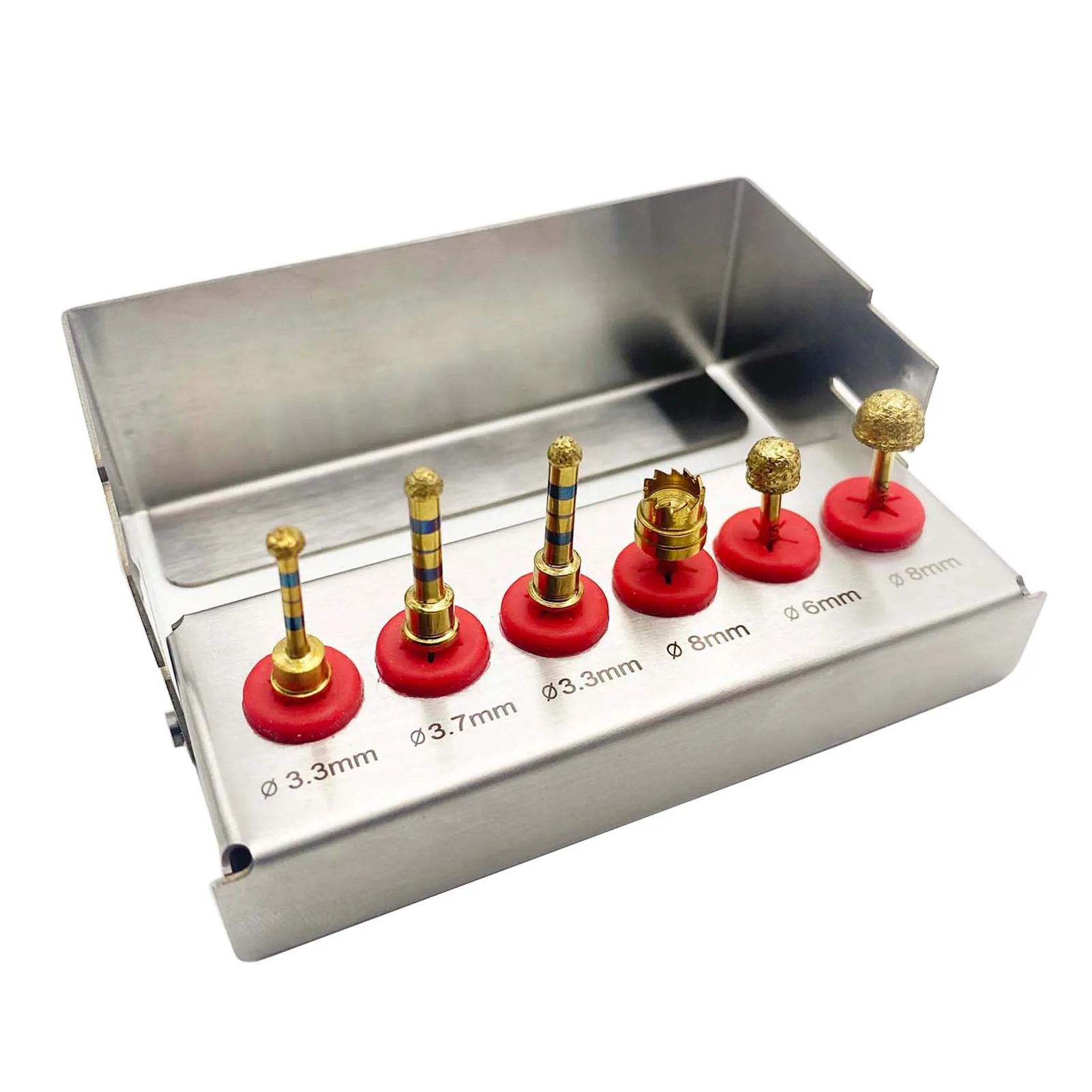 Dental Implant Sinus Lift Implant Kit Membrane Diamond Coated Bur Drills Lateral Approach Reamer Kit