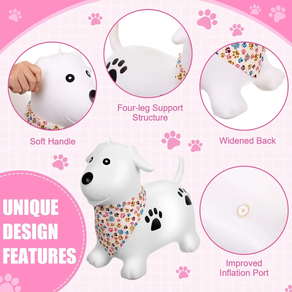 Dog Hopper Horse Hopper Toys Jumping Ride on Hopping Bounce Dogs Rubber Bouncing Gift for Infant