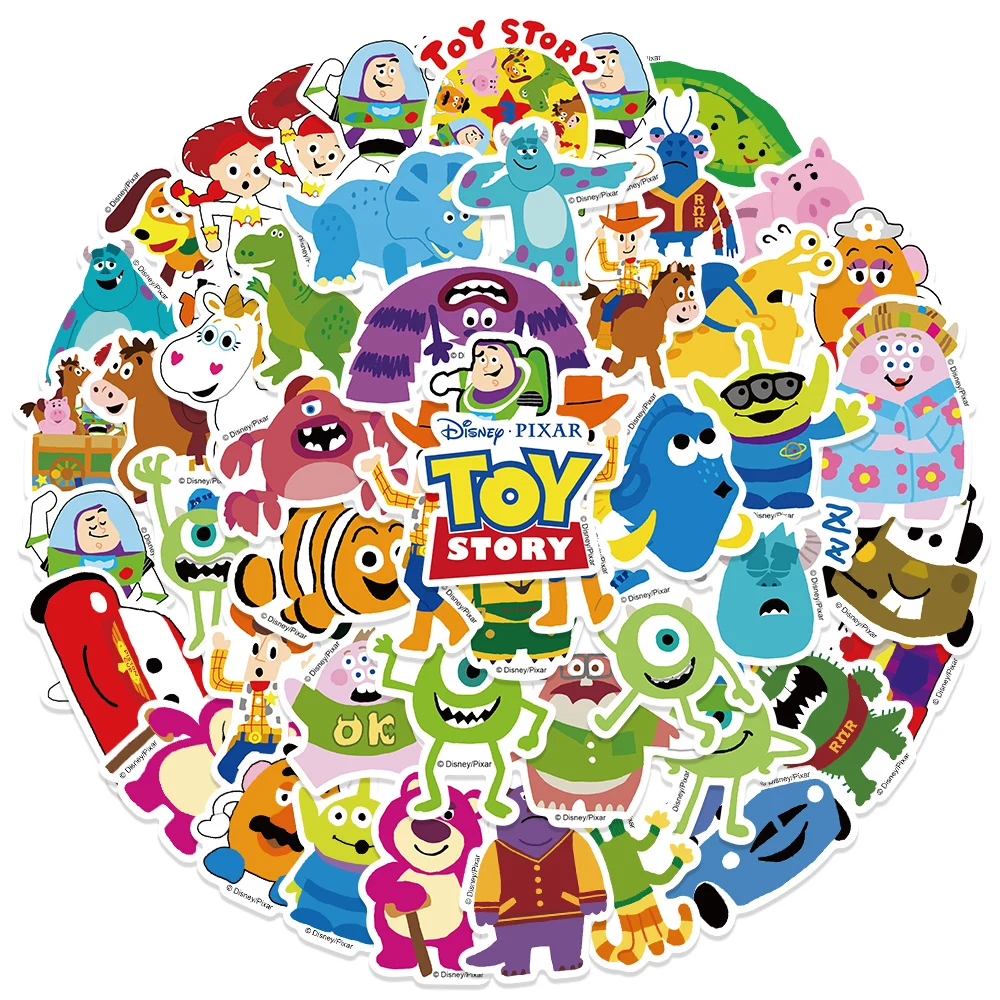 10/30/50pcs Disney Cartoon Toy Story Stickers Decals Kids Toy Graffiti Laptop Phone Scrapbook Waterproof Cute Anime Sticker Pack stellaris ancient relics story pack