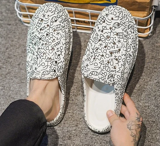 Men's Casual Beach Slides - Comfortable Eva Flat Slippers_voghion.com