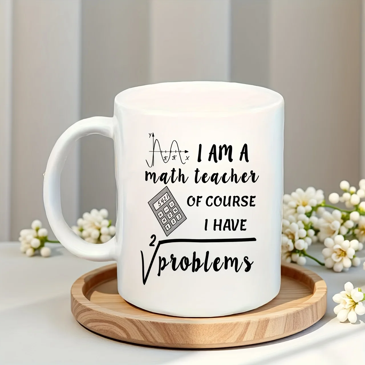 „Ich bin Mathe – natürlich habe ich Probleme!“ Lustige Tasse (350 ml), Geschenkidee für Lehrer_voghion.com