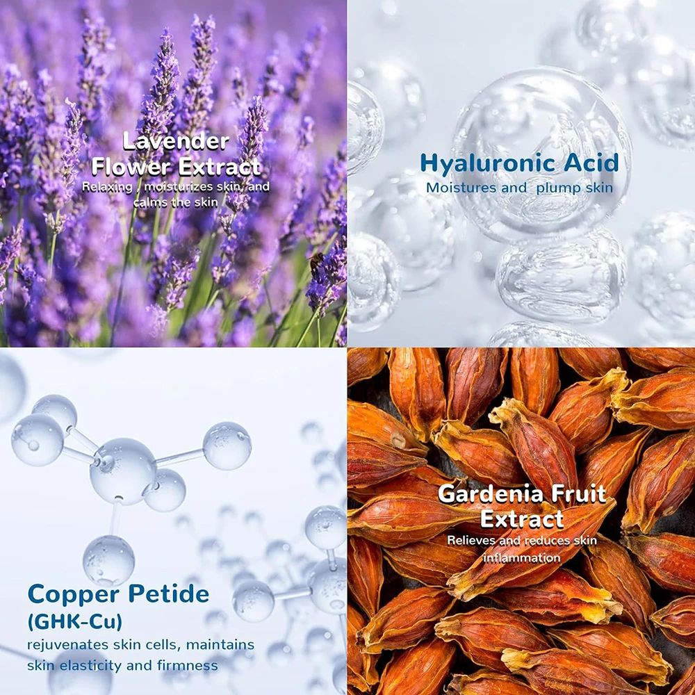 100ml Blue Copper Peptide Serum Lifting Firming Anti-wrinkle Repairs Damaged Skin Face Serum Skincare Rejuvenates Plumping