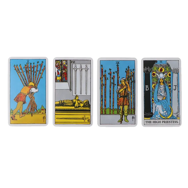 Vente chaude Rider Waite Tarot carte Divination usage personnel Tarot Deck Version anglaise espagnole Oracles Deck pour fille jeu de société 4