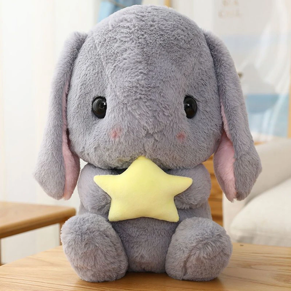thumbnail image 1 of 22CM Long Ear Cuddle Rabbit Plush Toy Cute Soft Animation Around White Rabbit Doll To Give Children Birthday Gifts Christmas, 1 of 4