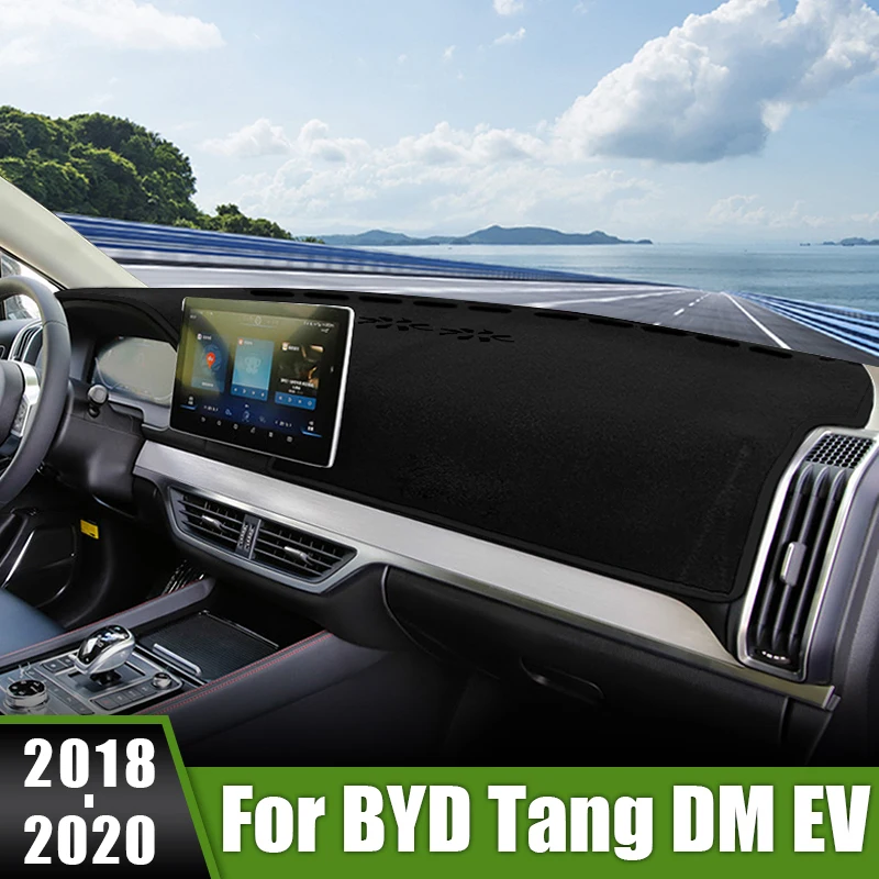 

For BYD Tang DM EV 2018 2019 2020 Car Dashboard Cover Avoid Light Pads Non-Slip Carpets Anti-Slip Case Protective Accessories