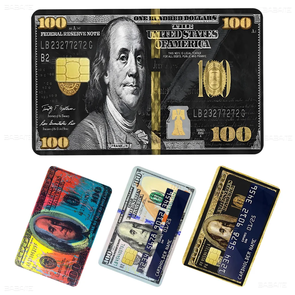 Stylish USA Dollar Credit Card Skin Sticker - Protective Film Decal