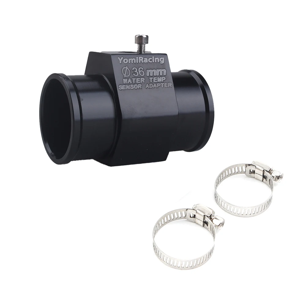 Water Temp Temperature Joint Pipe Sensor Gauge Radiator Hose Adapter Size 28/30/32/34/36/38/40mm 1Pc
