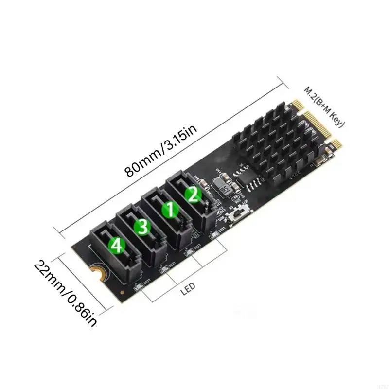 D7YC M.2 To SATA3.0 Adapter Card Featuring Fast Speed Transmission And Stability